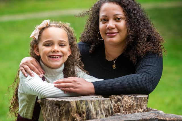 Olivia Thompson and her daughter.