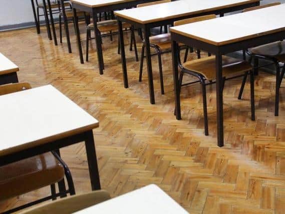 Many school classrooms still sit empty.