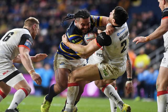Leeds Rhinos have rallied round Konrad Hurrell this week following the tragic death of his mother. Picture: Jonathan Gawthorpe