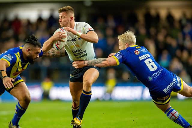 Rhinos' Jack Walker could be available after injury when Super League resumes. Picture by Bruce Rollinson.