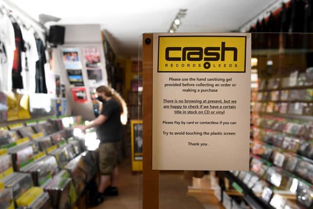 Open - but not as we know it. Crash Records in Leeds is taking a phased approach to re-opening.
