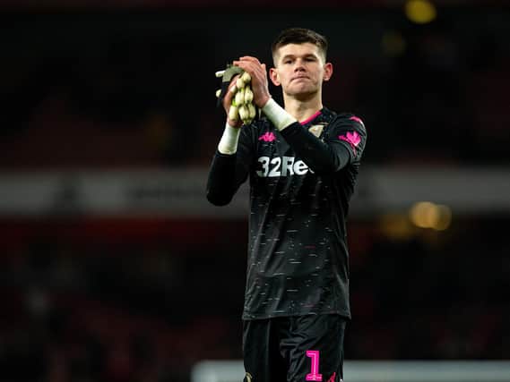 One of five Whites players to have extended their loan deals until the end of the season and looks certain to start in goal with Kiko Casilla suspended until United's penultimate game of the season. Picture by Bruce Rollinson.