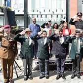 Lord Mayor Coun Eileen Taylor celebrates Armed Forces Day in 2019.