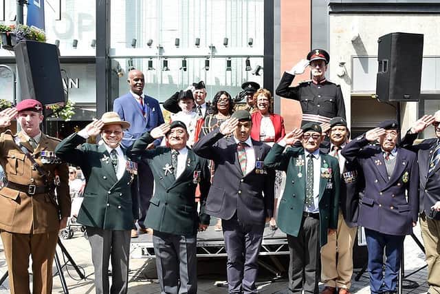 Lord Mayor Coun Eileen Taylor celebrates Armed Forces Day in 2019.