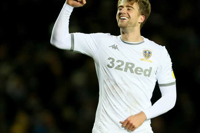 FANCIED: Leeds United striker Patrick Bamford is expected to be all smiles at Cardiff City with the Whites odds-on for victory and Bamford first scorer to net first. Picture by Richard Sellers/PA Wire.