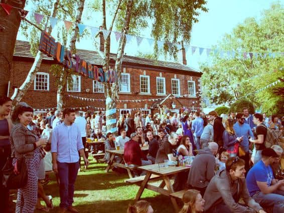 The Mustard Pot pub beer garden