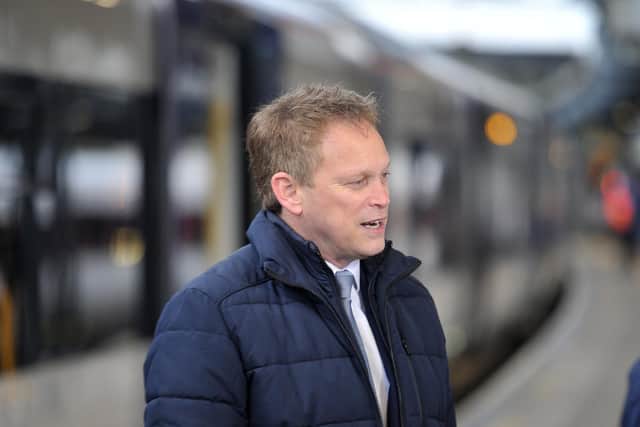 Transport Secretary Grant Shapps at Leeds City Station earlier this year. Picture: Tony Johnson