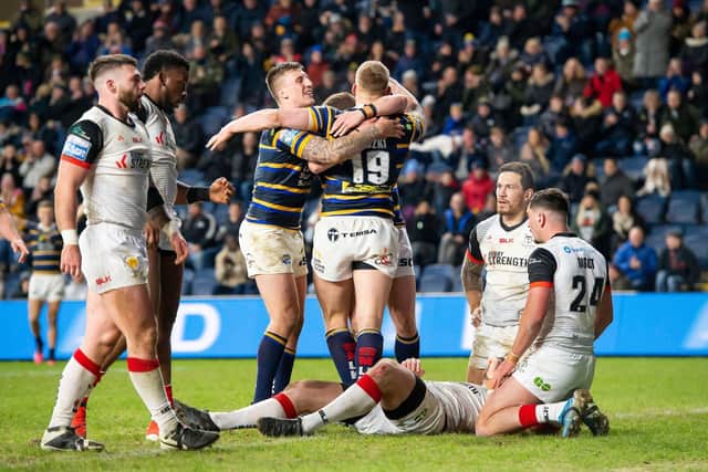 YOU BEEN GONE SO LONG: The last time Leeds Rhinos played in Super League was against Toronto Wolfpack at Headingley in early March. Picture by Allan McKenzie/SWpix.com