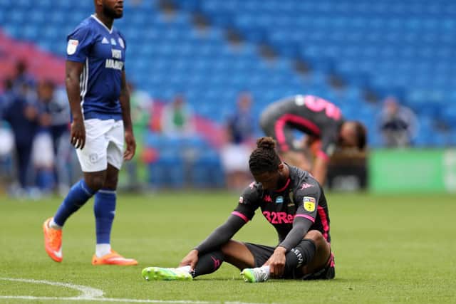 PAINFUL - Leeds United suffered frustration on Sunday in Cardiff City, made worse by the absence of supporters. Pic: PA
