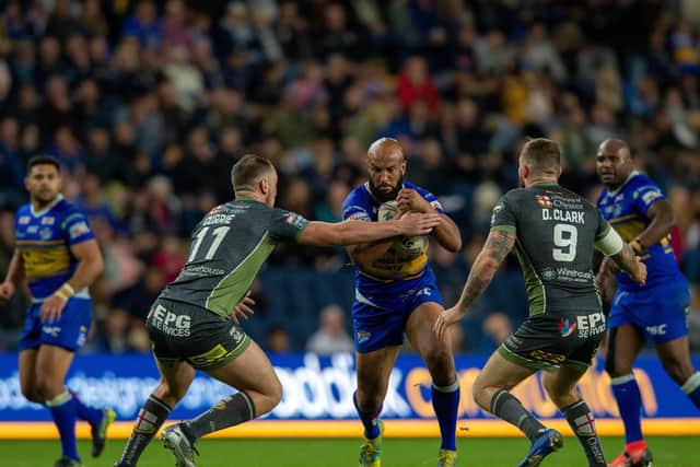 Jones-Buchanan retired after Rhinos' final game of last season, at home to Warrington. Picture by Bruce Rollinson.