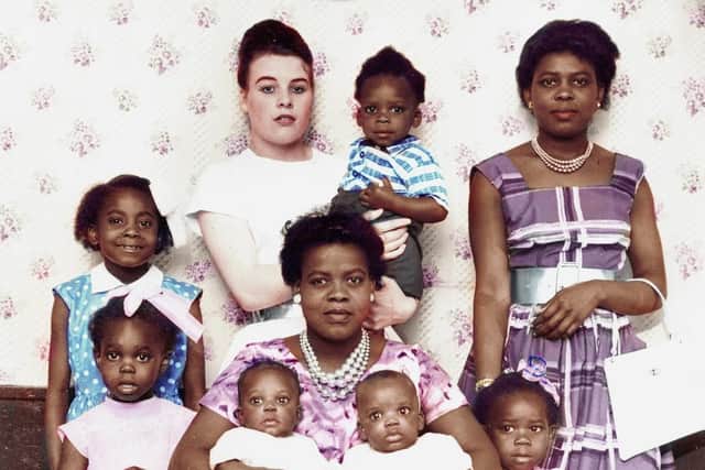 Clarissa Louisa Sewell came from Jamaica in 1955. She and her husband Hugh raised 11 children, five of whom are seen here her sister Emily Hyde (r ) and family friend Pat (back row, centre.) Mrs Sewell was a nursing assistant at Meanwood Park Hospital until the couples retirement to Jamaica in 1995. She passed away in 2013.
