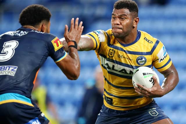 Maika Sivo of Parramatta Eels. Picture: Chris Hyde/Getty Images.