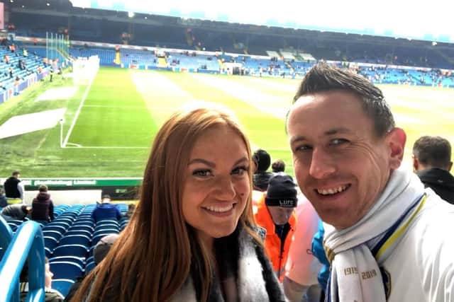 TRADITION - Jamie Smith and his daughter Ellie at Elland Road supporting their beloved Leeds United