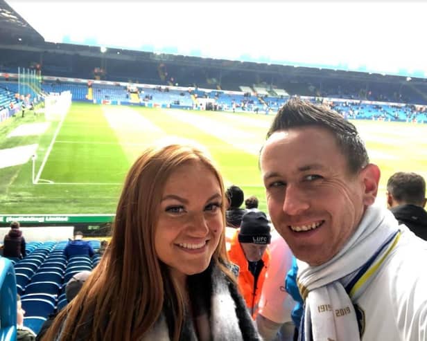TRADITION - Jamie Smith and his daughter Ellie at Elland Road supporting their beloved Leeds United