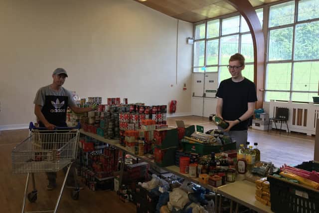 Kentmere Community Centre in Seacroft has been turned into a hub to assemble food parcels.
