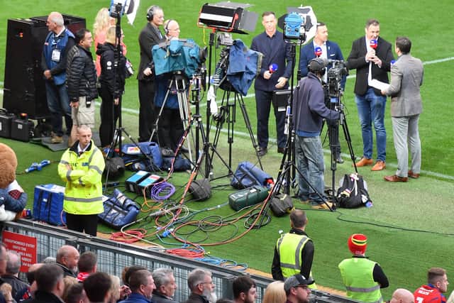 Sky Sports TV crew. Picture: Simon Wilkinson/SWpix.com.