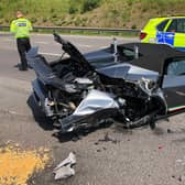 The crash happened on the M1 near Wakefield (Photo: PC Richard Whiteley @jaffa571)