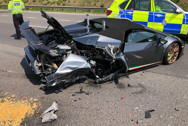 The crash happened on the M1 near Wakefield (Photo: PC Richard Whiteley @jaffa571)