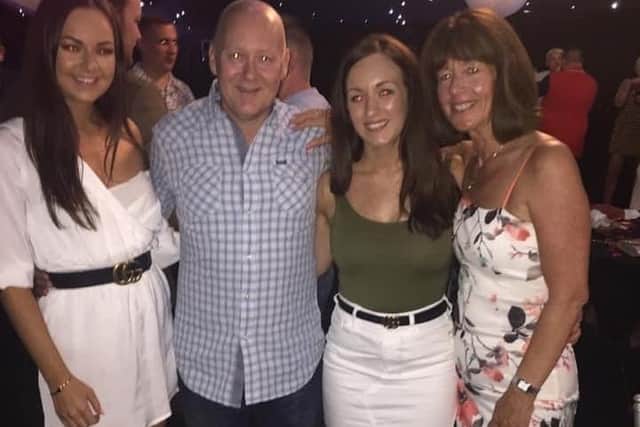 Steve and Angie Morley with their daughters Nicola and Lisa