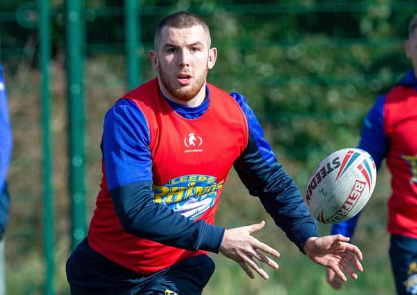 Leeds Rhinos' Cameron Smith in training. 
Picture: Bruce Rollinson.