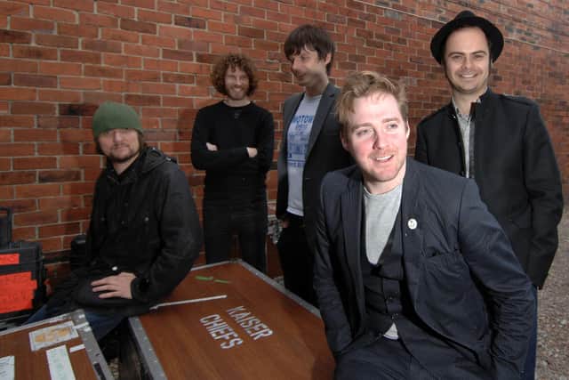 The Kaiser Chiefs pictured in 2008, with Nick Hodgson, centre.