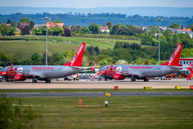 Planes on the runaway at Leeds Bradford Airport - what is the future of aviation?