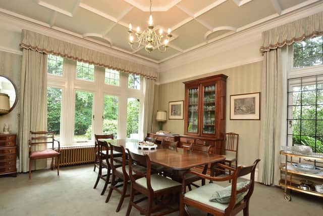 The dining room at Woodgarth