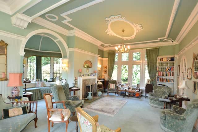Woodgarth is full of period features and Dame Fanny took inspiration for the decor from Harewood House, where her friend, Marion, former Countess of Harewood lived
