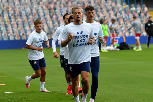 Leeds United pay tribute to Norman Hunter and Trevor Cherry at Elland Road. (Image: Simon Hulme)