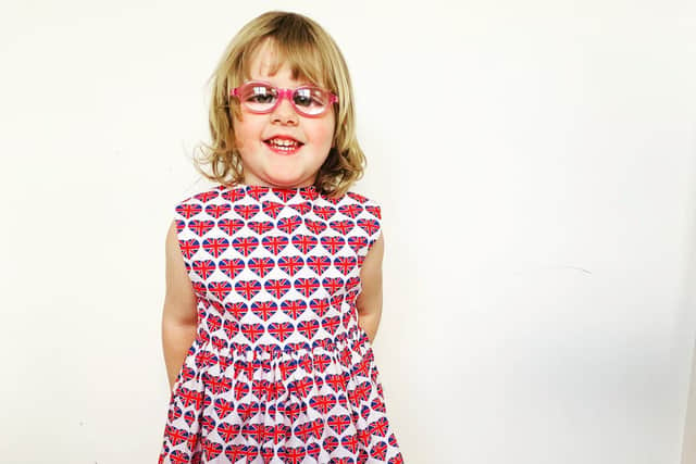 3-year-old Tilly raised more than 2,200 for the Eye Department