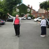 Private Terry Jacobs completing his walk