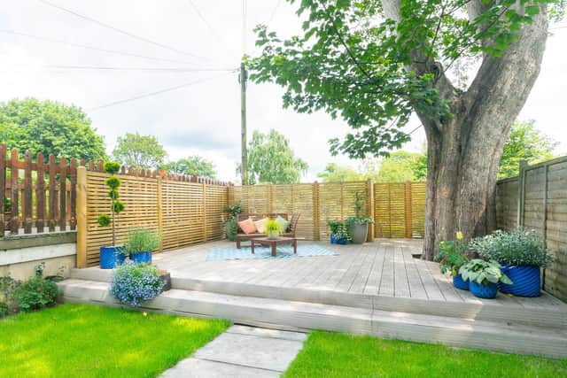 The gardens front and rear were redesigned