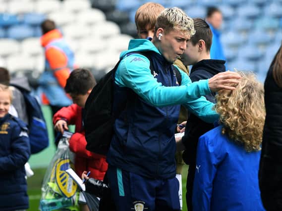 IN THE MOMENT - Gjanni Alioski takes his fun seriously and relishes the moment for Leeds United