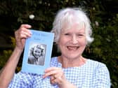 Sue Herdman with a copy of If You Knew Susie