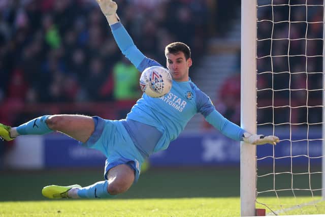EXTRA INCENTIVE: For Luton Town keeper Simon Sluga. Photo by Laurence Griffiths/Getty Images.