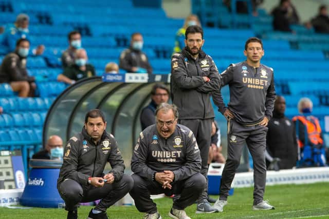 BALANCE - Marcelo Bielsa saw negatives and positives in Leeds United's 1-1 draw with Luton Town. Pic: Bruce Rollinson