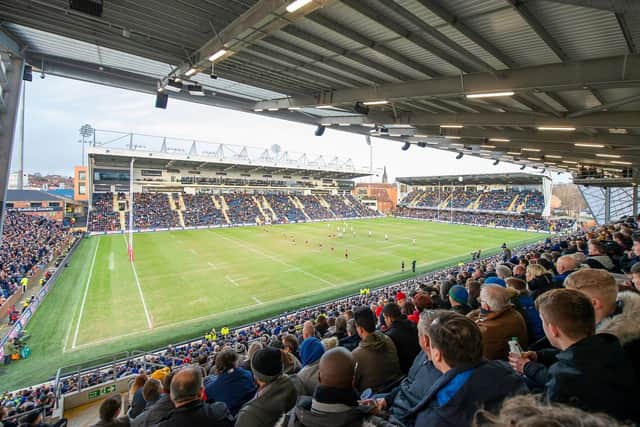 Emerald Headingley hosted a double-header in Super League round one. Picture by Allan McKenzie/SWpix.com.