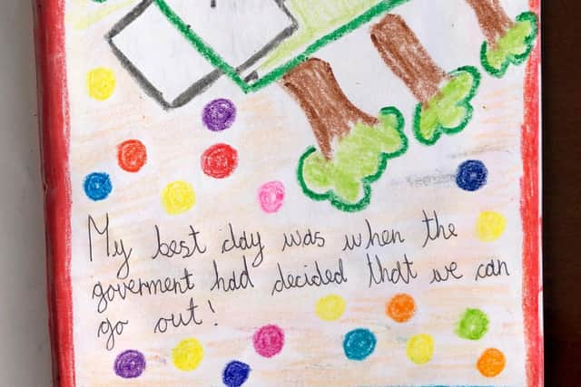 Some artwork by Roundhay School pupil Ziad Abou Elela, 12, for the Covid Diaries project.
