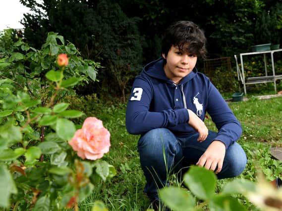 Ziad Abou Elena, 12, pictured at his home in Roundhay. Picture by Simon Hulme