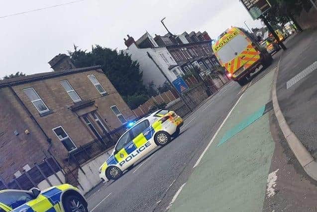 Man taken to hospital after crash into billboard on Stanningley Road in ...