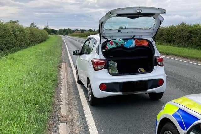 The alleged suspects were stopped on the A1