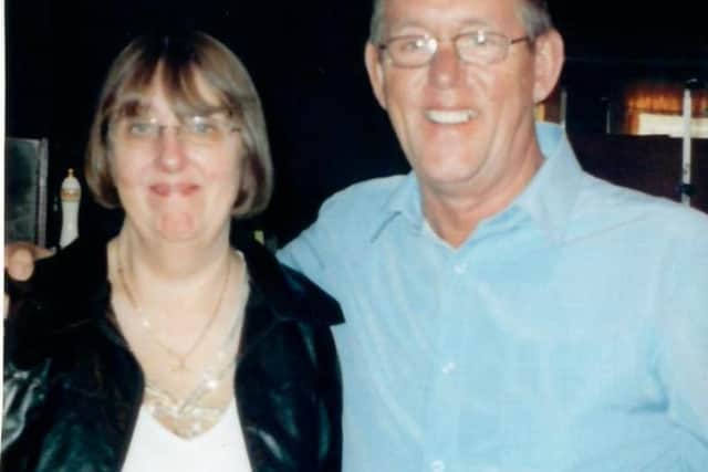 Derek Wales pictured with his wife Anne