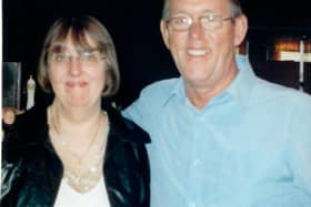 Derek Wales pictured with his wife Anne