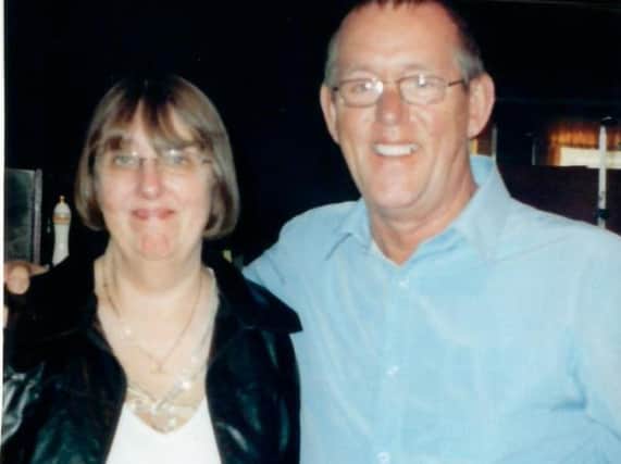 Derek Wales pictured with his wife Anne