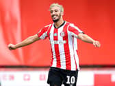Brentford forward Said Benrahma celebrates against Wigan. (Getty)