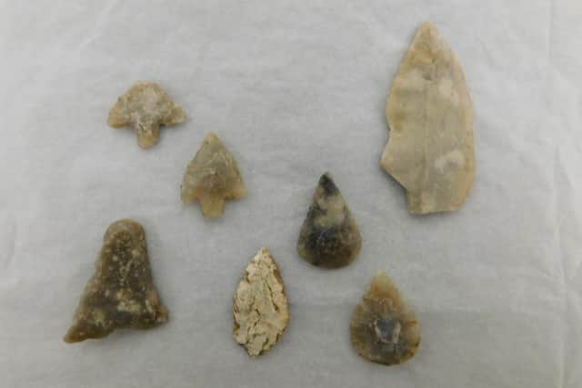 Flint arrowheads