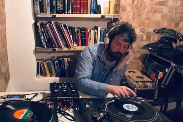 DJ James Heselwood, founder of Meanwood Radio, which is taking part in this year's Meanwood Festival