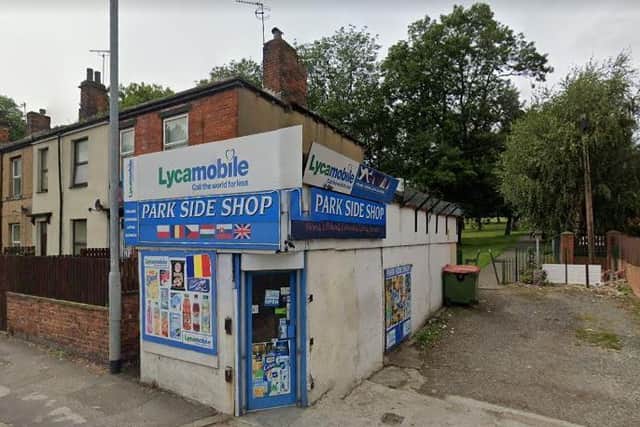 A 15-year-old boy was reportedly stabbed in the Park Side Shop convenience store next to Cross Flatts Park (Photo: Google)