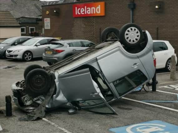 The driver crashed in the Ventnor Way car park.