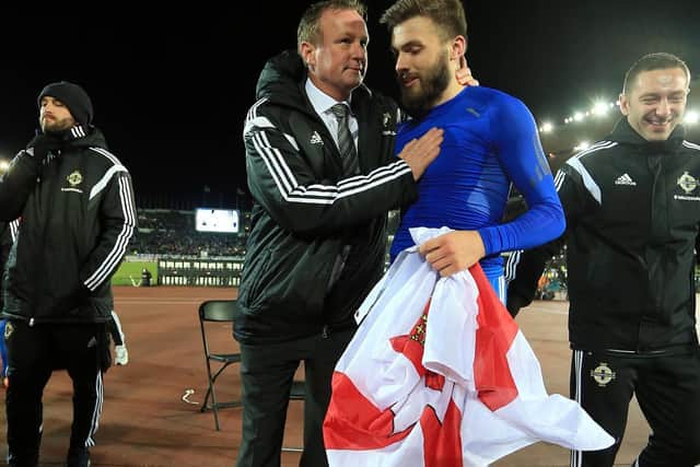 GENERAL - Michael O'Neill gave Leeds United's Stuart Dallas 43 of his 44 Northern Ireland caps before becoming Stoke City boss. Pic: Getty